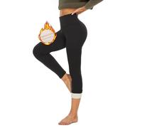 HLTPRO Women's Thermal Leggings, Lined Winter High Waist Thermal Trousers, Thick Thermal Leggings, Warm Leggings for Outdoor Home