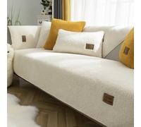 HLTQL Non Slip Sofa Cover Corner Sofa L Shape Sofa Cushion，sofa Slipcovers I/l Shape Waterproof，sofa Covers 2/3/4/1 Seater Recliner Sofa，couch Cover for Dogs,#5White-90x120cm