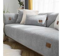 HLTQL Non Slip Sofa Cover Corner Sofa L Shape Sofa Cushion，sofa Slipcovers I/l Shape Waterproof，sofa Covers 2/3/4/1 Seater Recliner Sofa，couch Cover for Dogs,#5Grey-90x180cm