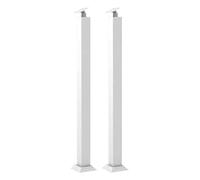 HLTYGWX Metal Stair Railing Adjustable Black for Indoor Loft 2PCS 70cm (27.5”) Sturdy Staircase Railing with Connector for Home Safety