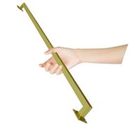 HLTYGWX Non-Slip Stair il Kit - 9ft/2.7m Complete Set with Wrought Iron Brackets - Industrial Metal Gold Banister for Safety