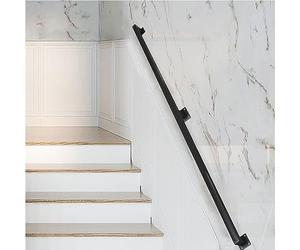 HLTYGWX Wall Mounted Black Stair Banister il Kit for Indoor and Outdoor Stairs - 8ft/2.4m