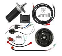 HLUCHY 63V-85550-00 Electrical Start Conversion Kit Replacement for Yamaha 2-Stroke 15HP Outboard Engine