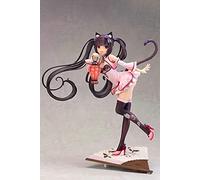 HLUONGTN Anime Figure,Handmade Removable 25 cm Japanese Anime Native Nekopara Chocola Vanilla Azuki PVC Anime Figure/Red