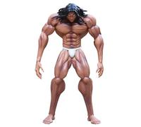 HLUONGTN Baki Anime Figures, Hanmai Figure Statues Ultra-Movable Interchangeable Parts Real Cloth Actfigurine/Kle/23Cm