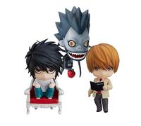 HLUONGTN Death Note Figures L & Ryuk Anime Character Actfigure PVC Model/L+Light Yami+Ryuk/10Cm