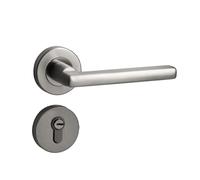 HLVDLSNI Door Lock Type Indoor Split Silent Bedroom Bathroom Door Lock Wooden Door Handle(K[magneticsilenttype] 35-50mm)