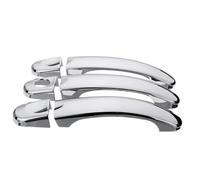 HLWXMDZ 6Pcs Chrome 3 Door Handle Cover Trim Set for VW for Transporter T5 for Caravelle for Caddy for Multivan 2003-2009 Car Exterior Door Handles