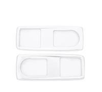 HLWXMDZ ABS Chrome Front Reading Light Frame Cover Trim For X3 X4 F25 F26 5 Series F10 2014-2017 Car Dome Reading Light(Rear Silver)