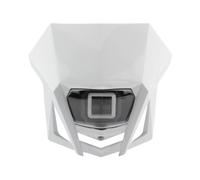 HLWXMDZ Dirt Bike Headlight For SUZUKI DRZ RMZ RM 85 125 250 Motorcycle Headlight LED 12V Motocross Headlamp Fairing Motorcycle Headlamp(White)