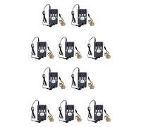 Hlxnyami 10X Digital Fm Radio Mini Speaker Portable Receiver Display Single Band Music Player Led Display Silver Gray
