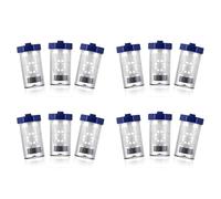 Hlxnyami 12 Pieces Hydrogen Peroxide Contact Lens Case Cleaner, Eye Scleral Contact Lens Stiff Clip Washer Machine, Portable