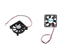 Hlxnyami 2 Pcs 5010 DC 12V 2Pin Brushless Cooling Fan 0.1A 50Mm & 0.16A 60Mm