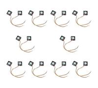 Hlxnyami 20 Pcs 3 Pin 40mm Square PC Computer Cooling Fan DC 12V Black