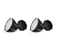 Hlxnyami 2pcs 30cm Octagonal Softbox Mini Bowens Mount Quick Release Honeycomb Grid Softbox for ZU60 or M60 COB Fill Light Studio