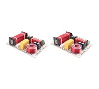 Hlxnyami 2X 3 Way Speaker Frequency Divider 300W HiFi Crossover Filter Frequency Distributor for DIY Home Speaker Modification