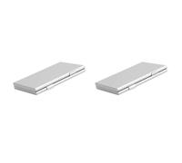 Hlxnyami 2X Aluminum Alloy SD & TF Card Holder Case, Double-Layer Large Capacity with EVA Slots for 6 SD Cards and 12 TF Cards