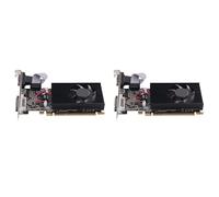 Hlxnyami 2X GT 610 1G Ultra-Fast Graphics Card 1GB 64Bit DDR3 810/500MHz PCI-E 1.1 X16 Small Chassis PC Gaming Graphics Card