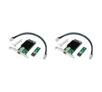 Hlxnyami 2X M.2 10G Server Network Card M.2 M X520-DA1 10G SFP+Fiber Optic Industrial Computer Server Network Card JL82599EN Chip