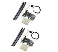 Hlxnyami 2X PCIE WiFi Card Adapter Bluetooth Dual Band Wireless Network Card Repetidor Adaptador for PC Desktop for AX200 9260AC