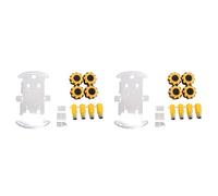 Hlxnyami 2X Smart Robot Car Kit Four-Wheel Smart Mecanum Wheel Single-Layer Aluminum Alloy Car Chassis DIY Assembly Kit