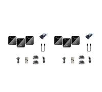Hlxnyami 2X Wireless Noise Canceling Microphone System Portable Collar Clip Microphone Podcast Interview Camera Video Recording