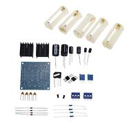 Hlxnyami 5 Pcs Round 3X 1.5V AAA Battery Holder Case Box & 1 Pcs Dual Power Adjustable Power Supply Board
