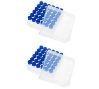 Hlxnyami 72Pcs 5Ml Tubes Plastic Vials with Screw Caps Small Sample Tubes Test Tubes with Storage Box for Lab Supplies