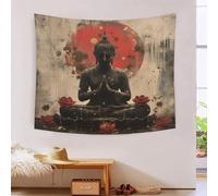 HLXZMCVBT 3D Buddha Statue Print Wall Blanket Home Decoration Bedding Poster Wall Art Tapestry Wall Hanging Tapestry Soft Polyester for Living Room Bedroom Dorm Deco 70cmx100cm