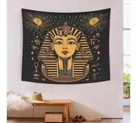 HLXZMCVBT 3D Egyptian Pharaoh Print Wall Blanket Home Decoration Bedding Poster Wall Art Tapestry Wall Hanging Tapestry Soft Polyester for Bedroom Living Room, Dorm & Room Decor 130cmx150cm