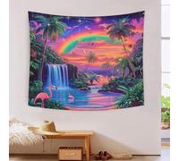 HLXZMCVBT 3D Flamingo Print Wall Blanket Home Decoration Bedding Poster Wall Art Tapestry Tapestry Wall Hanging Soft Polyester for Bedroom,Decorations Beach Blanket College Dorm 130cmx150cm