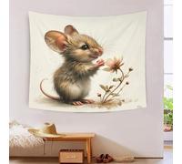 HLXZMCVBT 3D Mouse Printed Wall Blanket Home Decoration Bedding Poster Wall Art Tapestry Tapestries Wall Hanging Soft Polyester for Bedroom,Decorations Beach Blanket College Dorm 130cmx150cm