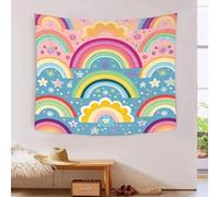 HLXZMCVBT 3D Rainbow Print Wall Blanket Home Decoration Bedding Poster Wall Art Tapestry Wall Hanging Tapestry Soft Polyester for Bedroom,Decorations Beach Blanket College Dorm 100cmx150cm