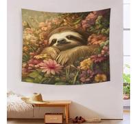 HLXZMCVBT 3D Sloth Print Wall Blanket Home Decoration Bedding Poster Wall Art Tapestry Wall Hanging Tapestries Soft Polyester for Bedroom Living Room Dorm Home Decorations 180cmx230cm
