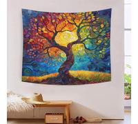 HLXZMCVBT 3D Tree of Life Printed Wall Blanket Home Decoration Bedding Poster Wall Art Tapestry Tapestries Wall Hanging Soft Polyester for Bedroom Living Room Dorm Decor 100cmx150cm
