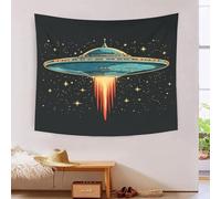 HLXZMCVBT 3D UFO Print Wall Blanket Home Decoration Bedding Poster Wall Art Tapestry Tapestries Wall Hanging Soft Polyester for Bedroom Living Room Dorm Home Decorations 150cmx200cm