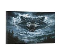 HLXZMCVBT Wolf Poster Artwork Giclee Canvas Prints Modern Wall Art Picture Wall Hanging for Dining Room Kitchen Home Office Decor 12x18inch(30x45cm)