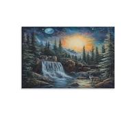 HLXZMCVBT Wolf Wall Decor Poster Canvas Prints Picture Modern Canvas Wall Art Picture Wall Hanging for Bedroom Living Room Decor 12x18inch(30x45cm)