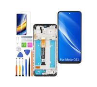 HLYGZX Replacement Display for Motorola Moto G31 LCD Screen TFT, XT2173 Display Screen Touch Digitizer Assembly Repair Parts Kit (Black with Frame)