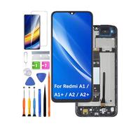 HLYGZX Replacement Original Display for Xiaomi Redmi A1 A1+ A2 A2+ LCD Screen, 220733SI 23028RNCAG Display Screen Touch Digitizer Assembly Repair Parts Kit (Black with Frame)