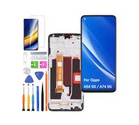 HLYGZX Screen Replacement for Oppo A54 5G/A74 5G/A93 5G LCD Display,CPH2195 OPG02 CPH2197 Display Touch Screen Digitizer Assembly Repair Parts with Kit（Black with Frame