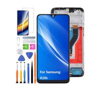 HLYGZX Screen Replacement for Samsung Galaxy A10s LCD Display, A107F Display Touch Screen Digitizer Assembly Repair Parts with Kit(Black with Frame
