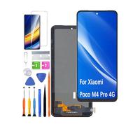 HLYGZX Screen Replacement for Xiaomi Poco M4 Pro 4G TFT LCD Display, MZB0B5VIN 2201117PI 2201117PG Display Touch Screen Digitizer Assembly Repair Parts with Kit