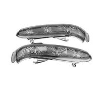 Hlyjoon 2Pcs Car Rearview Mirror Indicator Turn Signal Light Left and Right Smoke Plastic Auto Exterior Side Rear View Mirror Lamp Indicators for S/CL Class W220 W215 1999 2000 2001 2002 2003