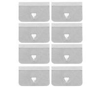 Hlyjoon Wind Deflector Clips Car Side Window Visor Channel Stainless Steel Retaining Fixing Clip Set Auto Sun Shade Wind Rain Vent Guard Clip Kit Universal(8pcs)