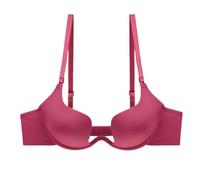 HLYLDL Women's Deep U Multi-Way Underwire Push Up Convertible Low Cut Plunge Bra Everyday Seamless