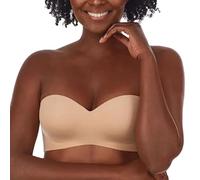 HLYLDL Women's Strapless Removable Strap Bra Non-Slip Silicone Seamless Bandeau Bra Comfortable Stretchy Non Padded Wirefree Bras Tops