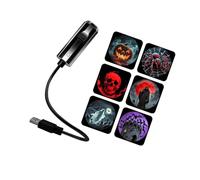 HLZCMWI Halloween Room Projection Lamp for Lounges, G host pumpkin | Flexible USB Light, Plug-in Setup, Theme Switching