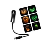 HLZCMWI Halloween Room Projection Lamp for Lounges, Ora nge and Green | Flexible USB Light, Plug-in Setup, Theme Switching