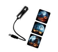 HLZCMWI Halloween Room Projection Lamp for Lounges, Pumpkin C astle | Flexible USB Light, Plug-in Setup, Theme Switching